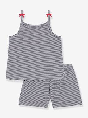 Girls-Nightwear-Set of Petit Bateau pyjamas with braces 
