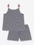 Set of Petit Bateau pyjamas with braces navy blue - vertbaudet enfant 