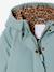 Girl's long hooded parka grey green - vertbaudet enfant 
