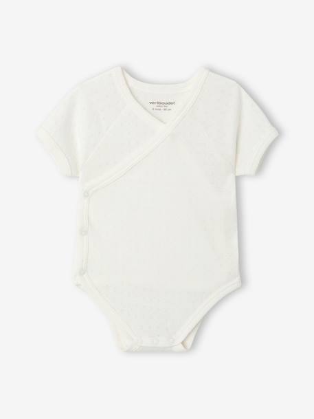 Pack of 3 short-sleeved girl's bodysuits rose - vertbaudet enfant 