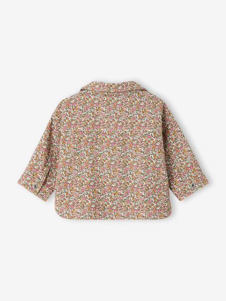 Baby girl's cotton popper jacket multicoloured - vertbaudet enfant 