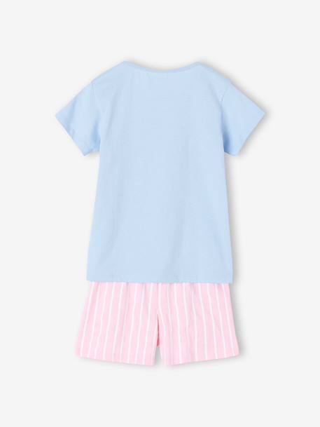 Girls' Bluey cotton pyjama shorts striped pink - vertbaudet enfant 