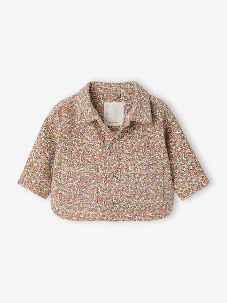 Baby girl's cotton popper jacket multicoloured - vertbaudet enfant 