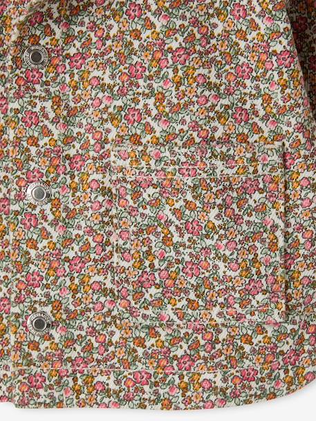 Baby girl's cotton popper jacket multicoloured - vertbaudet enfant 