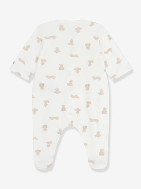 Sleepsuit for babies with a Petit Bateau print white - vertbaudet enfant 