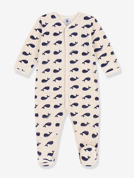 Dors bien bébé velours baleines beige - vertbaudet enfant 