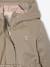 Girl's 3-in-1 parka and floral print windcheater khaki - vertbaudet enfant 
