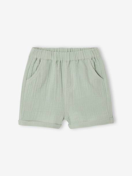 Set of 3-piece shorts for baby boys aqua green - vertbaudet enfant 