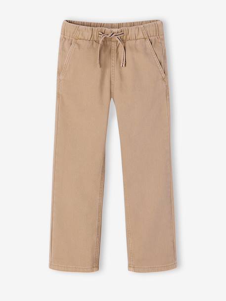 Pantalon garçon  fluide facile à enfiler garçon beige+bleu moyen+bleu nuit+terracotta - vertbaudet enfant 