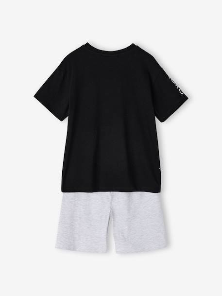 Boys' cotton pyjama shorts with PLAYSTATION logo black - vertbaudet enfant 