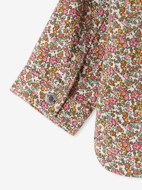 Baby girl's cotton popper jacket multicoloured - vertbaudet enfant 