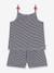 Set of Petit Bateau pyjamas with braces navy blue - vertbaudet enfant 
