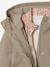Girl's 3-in-1 parka and floral print windcheater khaki - vertbaudet enfant 