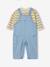 Boys' dungaree set sage green - vertbaudet enfant 