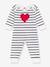 Pyjamas with heart print PETIT BATEAU ecru - vertbaudet enfant 