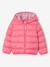 Lightweight hooded puffer jacket for girls grey green+navy blue+old rose+rose - vertbaudet enfant 