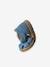 Leather Sandals with Hook-&-Loop Fastenings, for Babies denim blue+sandy beige - vertbaudet enfant 