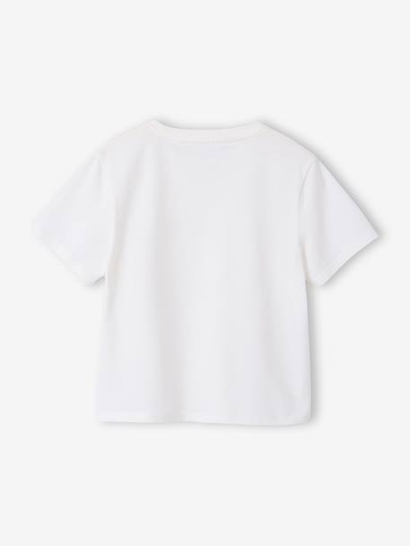 Lot de 3 tee-shirts fille unis ecru+rose pâle - vertbaudet enfant 