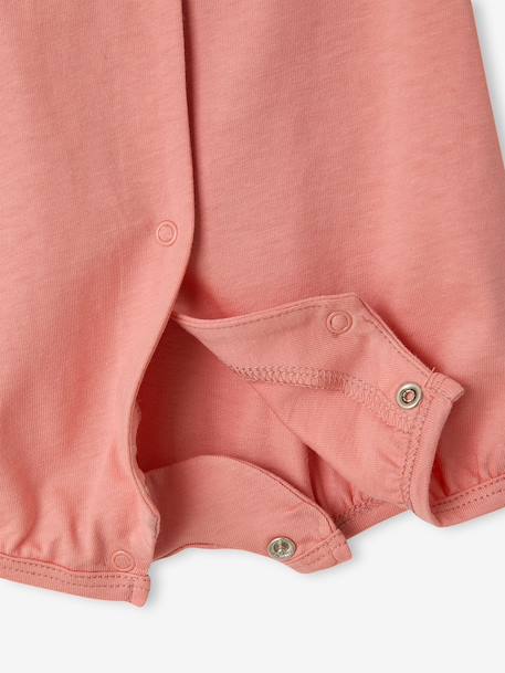 Pack of 2 organic cotton baby girl playsuits ecru - vertbaudet enfant 
