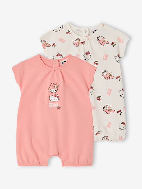 Lot 2 bodies combinaison Hello Kitty cerises rose bonbon - vertbaudet enfant 