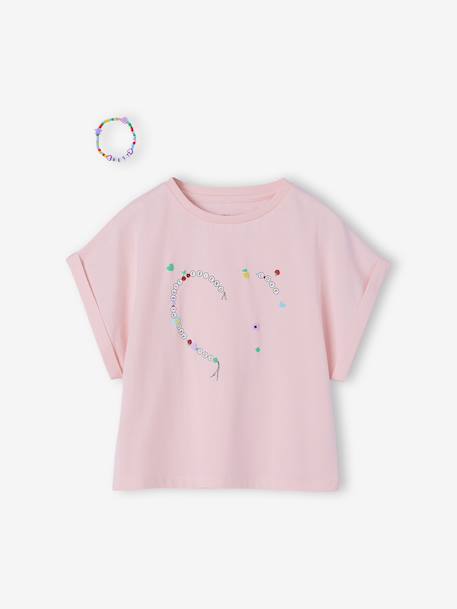 Lot T-shirt et bracelets meilleures amies lilas - vertbaudet enfant 
