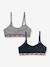 Pack of 2 sports bras Levi's navy blue - vertbaudet enfant 