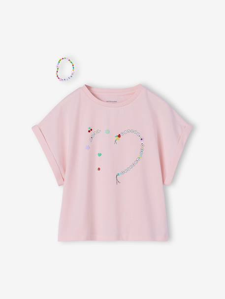 Lot T-shirt et bracelets meilleures amies lilas - vertbaudet enfant 