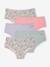 Pack of 5 girls' maternity shorties sage green - vertbaudet enfant 