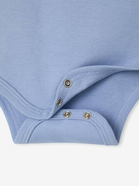 Pack of 2 sleeveless baby boy bodysuits denim blue - vertbaudet enfant 