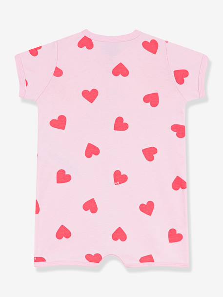 Baby playsuit with heart print rose - vertbaudet enfant 