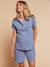 Nursing clothes maternity short pyjamas chambray blue - vertbaudet enfant 