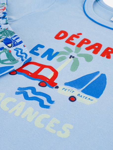 Boy's short pyjamas blue - vertbaudet enfant 