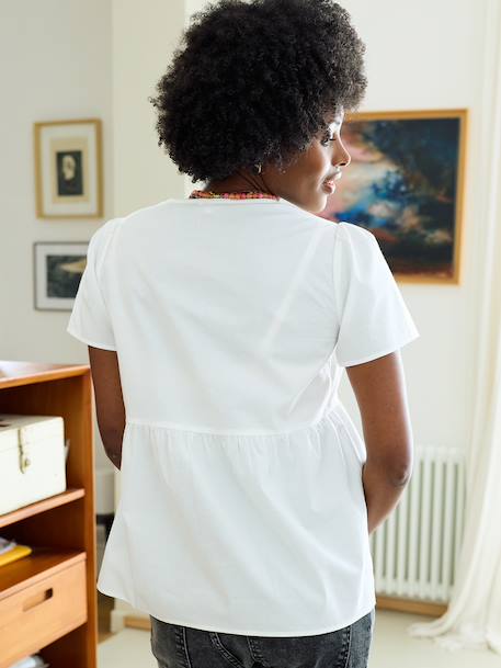 Nursing clothes blouse white - vertbaudet enfant 