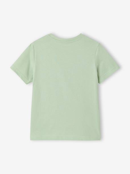 Lot 3 T-shirts manches courtes bleu pétrole+caramel+marine+noix de pécan+vert amande+vert sauge - vertbaudet enfant 