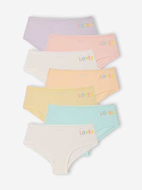 Pack of 7 basic shorties rose - vertbaudet enfant 