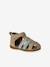 Leather Sandals for Baby Boys, Designed for First Steps brown+navy blue+set beige - vertbaudet enfant 