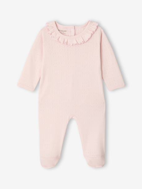Lot 2 pyjama bébé fille uni rose - vertbaudet enfant 