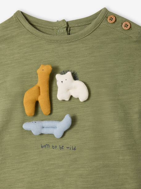 Set of 2 cotton pieces for boys khaki - vertbaudet enfant 