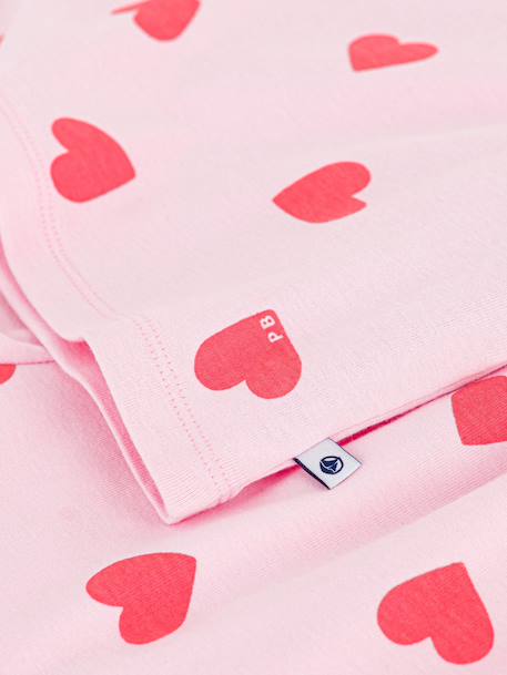 Girls' heart print short pyjamas rose - vertbaudet enfant 