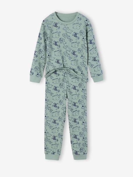 Boy's jungle pyjamas sage green - vertbaudet enfant 