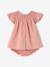 Dress and bloomer set for baby girls in cotton blush - vertbaudet enfant 