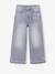 Wide-Leg Jeans, Frayed Hems, for Girls bleached denim+grey+stone - vertbaudet enfant 