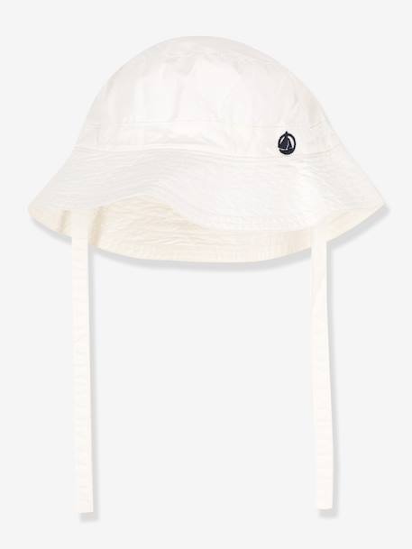 Bucket hat in baby twill white - vertbaudet enfant 