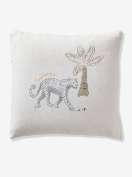 MISSION SAFARI duvet cover and pillowcase bedding set in cotton gauze, with recycled cotton ecru - vertbaudet enfant 