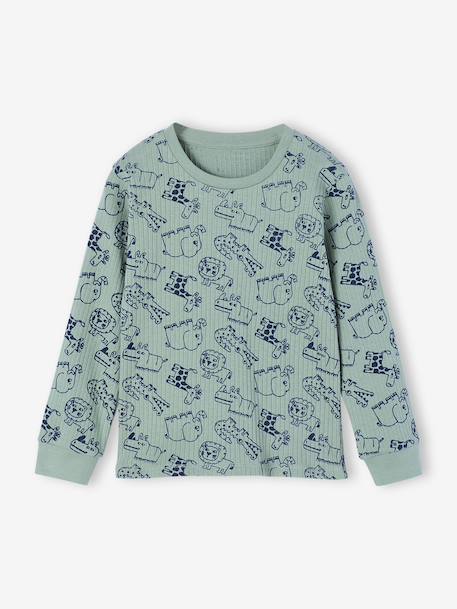 Boy's jungle pyjamas sage green - vertbaudet enfant 