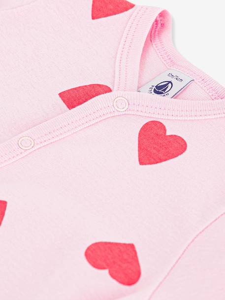 Baby playsuit with heart print rose - vertbaudet enfant 