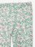 Girls' floral print sports leggings ecru - vertbaudet enfant 