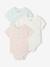 Pack of 3 short-sleeved girl's bodysuits rose - vertbaudet enfant 