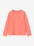 Basics Long Sleeve Top for Girls, Glittery Heart anthracite+coral+ecru+rosy - vertbaudet enfant 