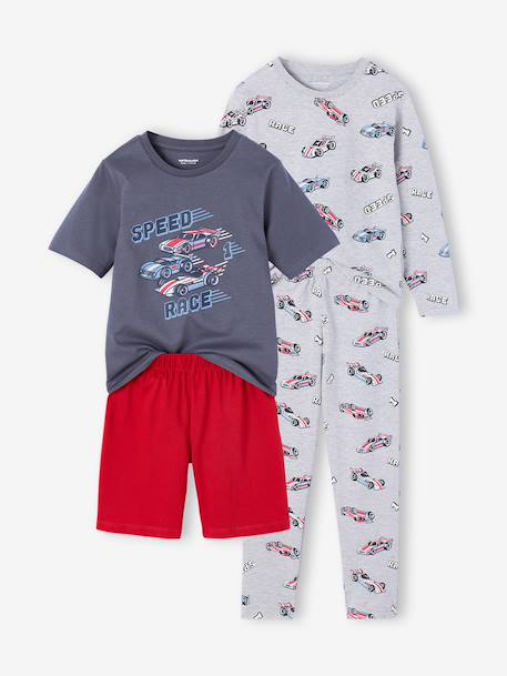 Pack of 2 long-sleeved boys' pyjamas anthracite - vertbaudet enfant 